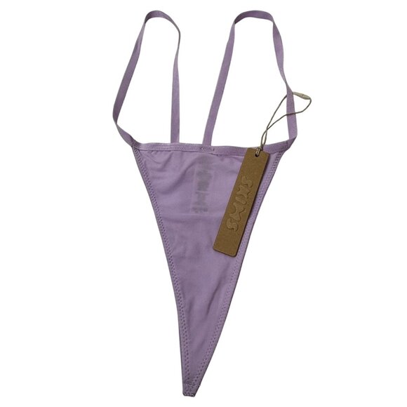 SKIMS Fits Everybody Micro Thongs Lot of 4 Khaki Neon Orange Sugar Plum 3X - Picture 4 of 11